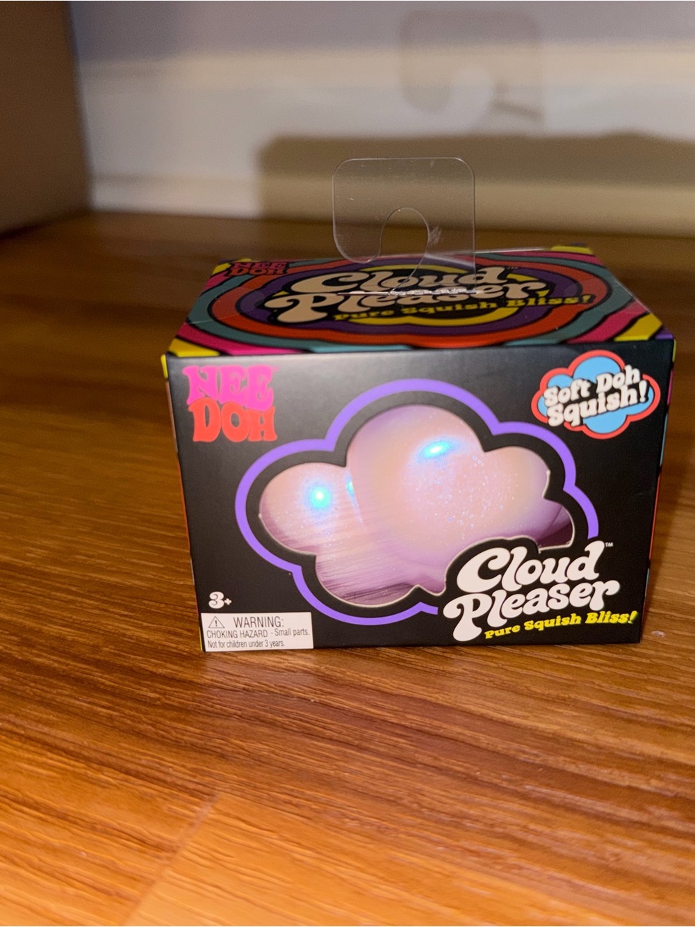 Nee Doh Cloud Pleaser Soft Squish Toy - Pink Glitter